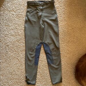 Tiff Rider Olive Green Equestrian Riding Breeches